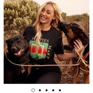 New Designer Inspired Puppies Make Me Happy Luxe T-Shirt